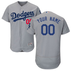 Custom Los Angeles Dodgers Gray Alternate Road Flexbase Authentic Collection Jersey