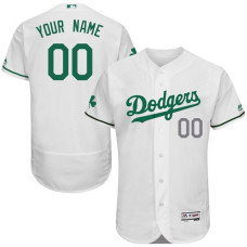Custom Los Angeles Dodgers White Celtic Flexbase Authentic Collection Jersey