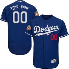 Custom Los Angeles Dodgers Authentic Royal Blue Alternate Cool Base Jersey
