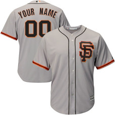 Custom San Francisco Giants Authentic Grey Road 2 Cool Base Jersey