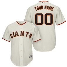 Youth Custom San Francisco Giants Authentic Cream Home Cool Base Jersey