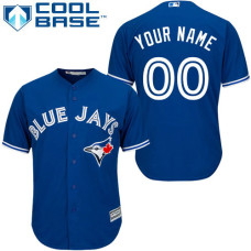 Custom Toronto Blue Jays Replica Blue Alternate Jersey