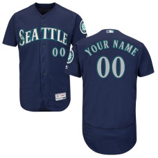 Custom Seattle Mariners Navy Blue Flexbase Authentic Collection Jersey
