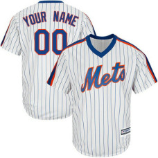 Custom New York Mets Replica White Alternate Cool Base Jersey