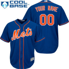 Custom New York Mets Replica Royal Blue Alternate Home Cool Base Jersey