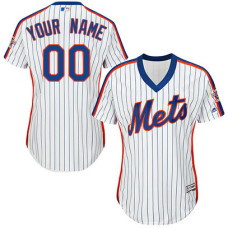 Women's Custom New York Mets Authentic White Alternate Cool Base Jersey