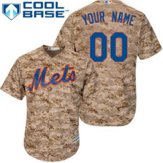 Women's Custom New York Mets Authentic Camo Alternate Cool Base Jersey