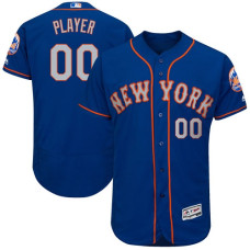 Custom New York Mets Royal/Gray Flexbase Authentic Collection Jersey
