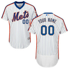 Custom New York Mets White/Royal Flexbase Authentic Collection Jersey