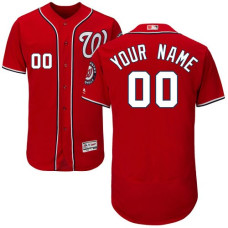 Custom Washington Nationals Red Flexbase Authentic Collection Jersey