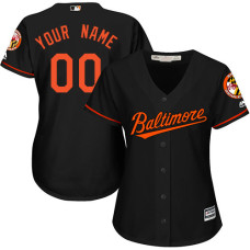 Women's Custom Baltimore Orioles Authentic Black Alternate Cool Base Jersey