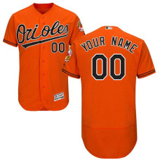 Custom Baltimore Orioles Orange Flexbase Authentic Collection Jersey