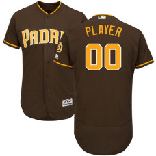 Custom San Diego Padres Authentic Brown Alternate Cool Base Jersey