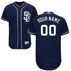 Custom San Diego Padres Navy Blue Flexbase Authentic Collection Jersey