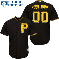 Custom Pittsburgh Pirates Authentic Black Alternate Cool Base Jersey