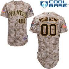 Custom Pittsburgh Pirates Authentic Camo Alternate Cool Base Jersey
