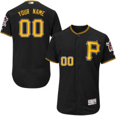 Custom Pittsburgh Pirates Black Flexbase Authentic Collection Jersey