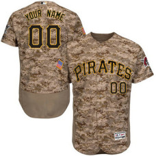 Custom Pittsburgh Pirates Camo Flexbase Authentic Collection Jersey