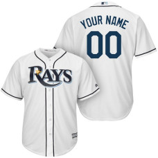 Youth Custom Tampa Bay Rays Authentic White Home Cool Base Jersey
