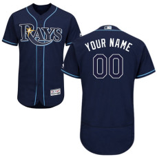 Custom Tampa Bay Rays Navy Blue Flexbase Authentic Collection Jersey