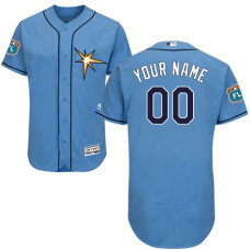 Custom Tampa Bay Rays Light Blue Flexbase Authentic Collection Jersey
