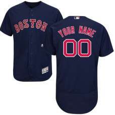 Custom Boston Red Sox Navy Blue Flexbase Authentic Collection Jersey