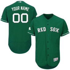 Custom Boston Red Sox Green Celtic Flexbase Authentic Collection Jersey
