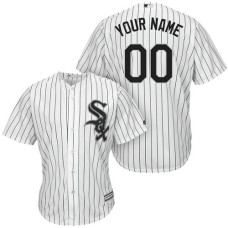 Custom Chicago White Sox Authentic White Home Cool Base Jersey