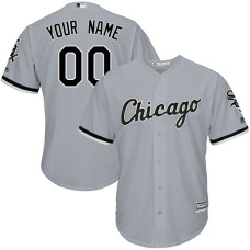Custom Chicago White Sox Replica Grey Road Cool Base Jersey