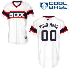 Custom Chicago White Sox Authentic White 2013 Alternate Home Cool Base Jersey