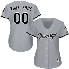 Women's Custom Chicago White Sox Authentic Grey Road Cool Base Jersey