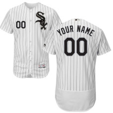 Custom Chicago White Sox White/Black Flexbase Authentic Collection Jersey
