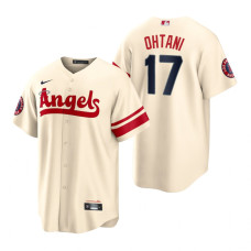 Los Angeles Angels Shohei Ohtani Cream 2022 City Connect Replica Jersey