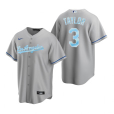 Los Angeles Dodgers Chris Taylor Gift Replica Gray 2022 Father's Day Jersey