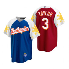 Los Angeles Dodgers Chris Taylor Royal Red 2022 Filipino Heritage Night Jersey