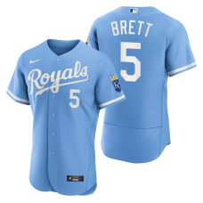 Kansas City Royals George Brett Powder Blue 2022 Authentic Jersey