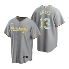 Pittsburgh Pirates Ke'Bryan Hayes Gray 2022 Father's Day Replica Jersey
