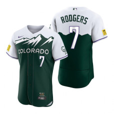 Colorado Rockies Brendan Rodgers Green 2022 City Connect Authentic Jersey