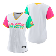 Women San Diego Padres White 2022 City Connect Replica Team Jersey
