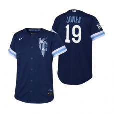 Kids Kansas City Royals JaCoby Jones Nike Navy 2022 City Connect Replica Jersey