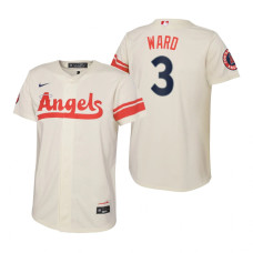 Kids Los Angeles Angels Taylor Ward Nike Cream 2022 City Connect Replica Jersey