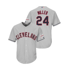 Cleveland Indians 2019 All-Star Game Patch Gray #24 Andrew Miller Cool Base Jersey