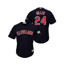 Cleveland Indians 2019 All-Star Game Patch Navy #24 Andrew Miller Cool Base Jersey