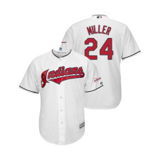 Cleveland Indians 2019 All-Star Game Patch White #24 Andrew Miller Cool Base Jersey