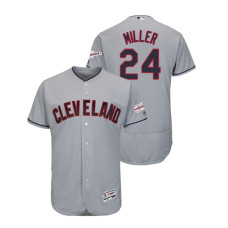 Cleveland Indians 2019 All-Star Game Patch Gray #24 Andrew Miller Flex Base Jersey