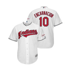 Cleveland Indians 2019 All-Star Game Patch White #10 Edwin Encarnacion Cool Base Jersey