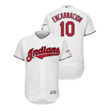 Cleveland Indians 2019 All-Star Game Patch White #10 Edwin Encarnacion Flex Base Jersey