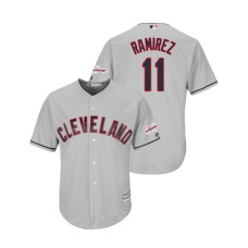 Cleveland Indians 2019 All-Star Game Patch Gray #11 Jose Ramirez Cool Base Jersey