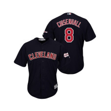 Cleveland Indians 2019 All-Star Game Patch Navy #8 Lonnie Chisenhall Cool Base Jersey