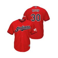 Cleveland Indians 2019 All-Star Game Patch Scarlet #30 Tyler Naquin Cool Base Jersey